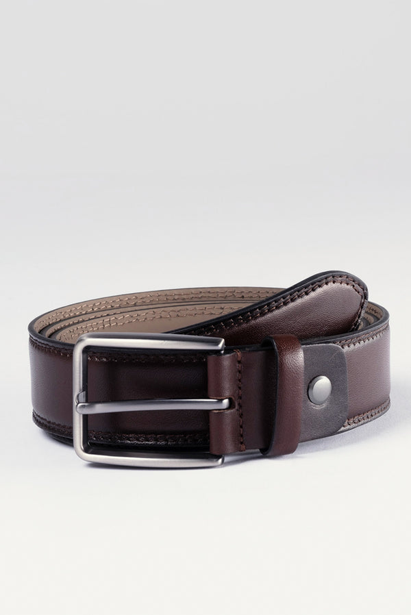 Leather Man Belt Brown