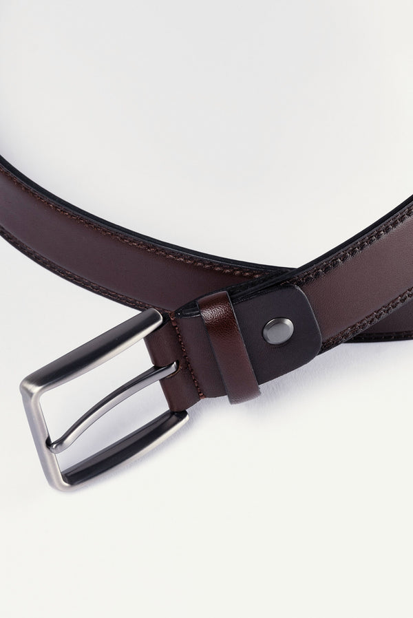 Leather Man Belt Brown