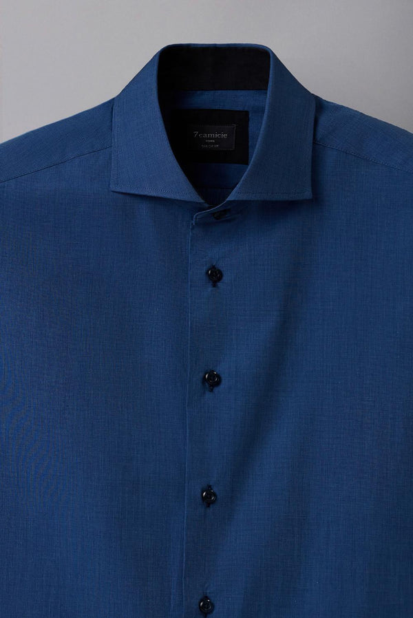 Camisa Hombre Pietro Sport Fil-a-Fil Azul
