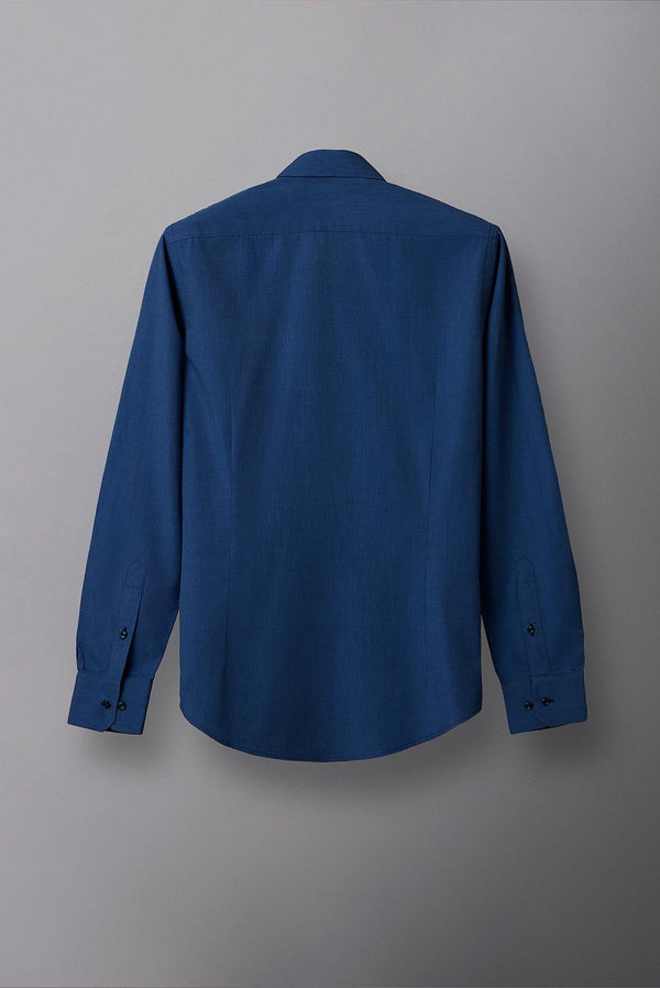 Camisa Hombre Pietro Sport Fil-a-Fil Azul