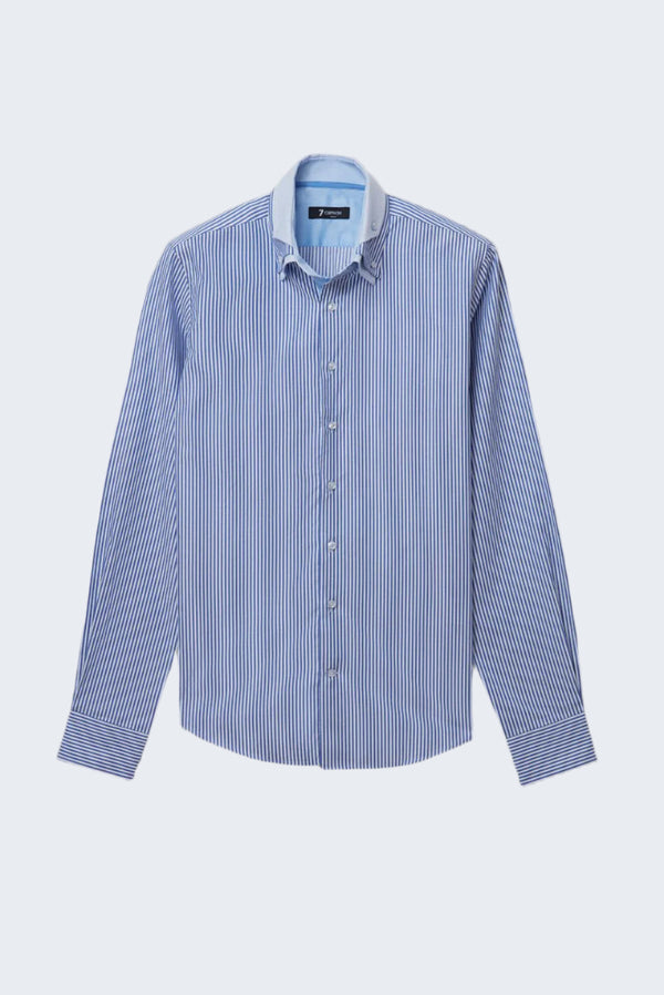 Vesuvio Iconic Armored Man Shirt White Blue