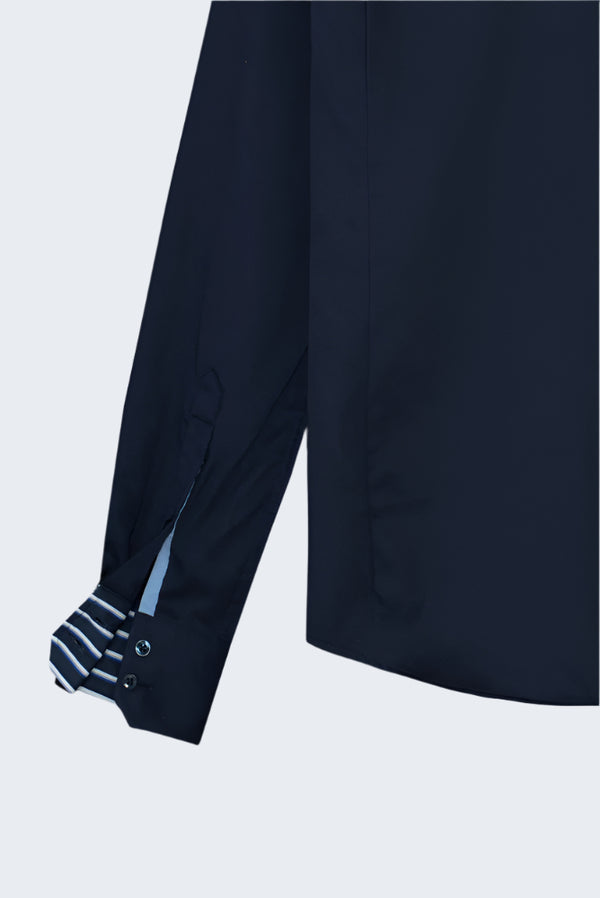 Camicia Uomo Vesuvio Iconic Satin Blu