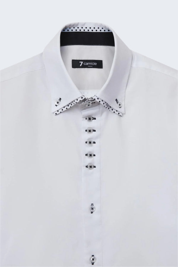Marco Polo Iconic Herren Hemd Oxford Weiss