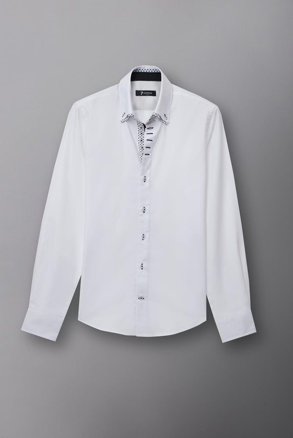 Camisa Hombre Marco Polo Iconic Oxford Blanco