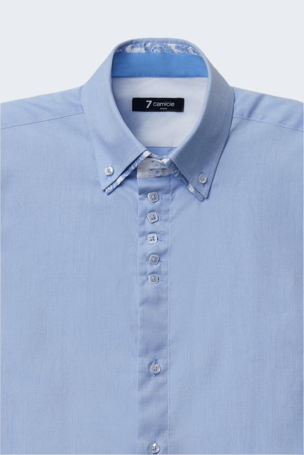 Camicia Uomo Marco Polo Iconic Oxford Celeste