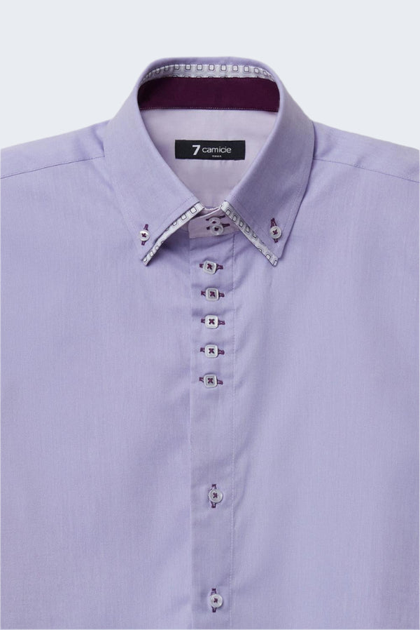 Marco Polo Iconic Oxford Man Shirt Lilac