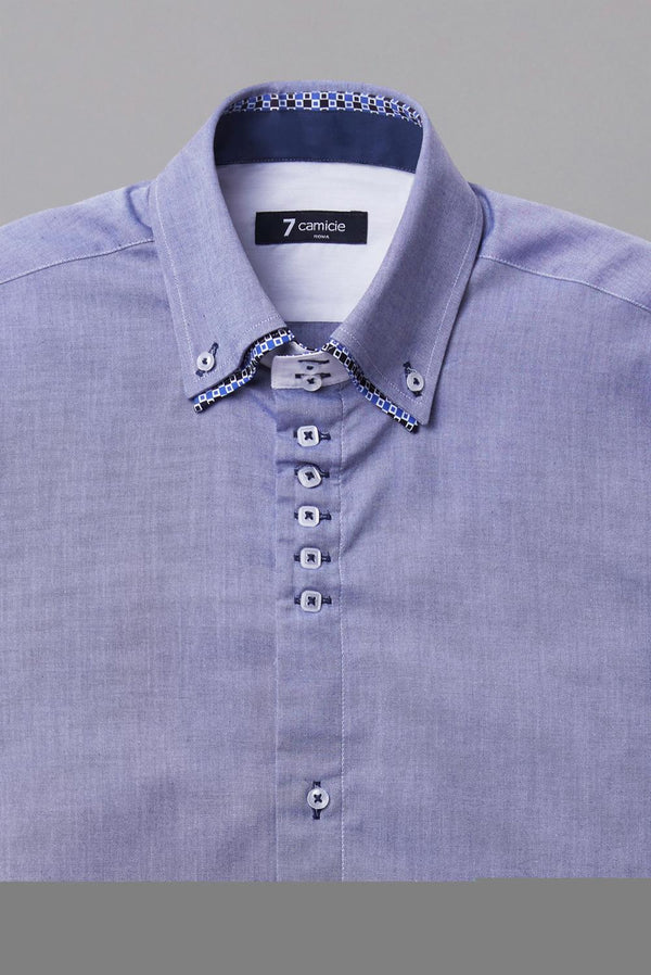 Camicia Uomo Marco Polo Iconic Oxford Blu
