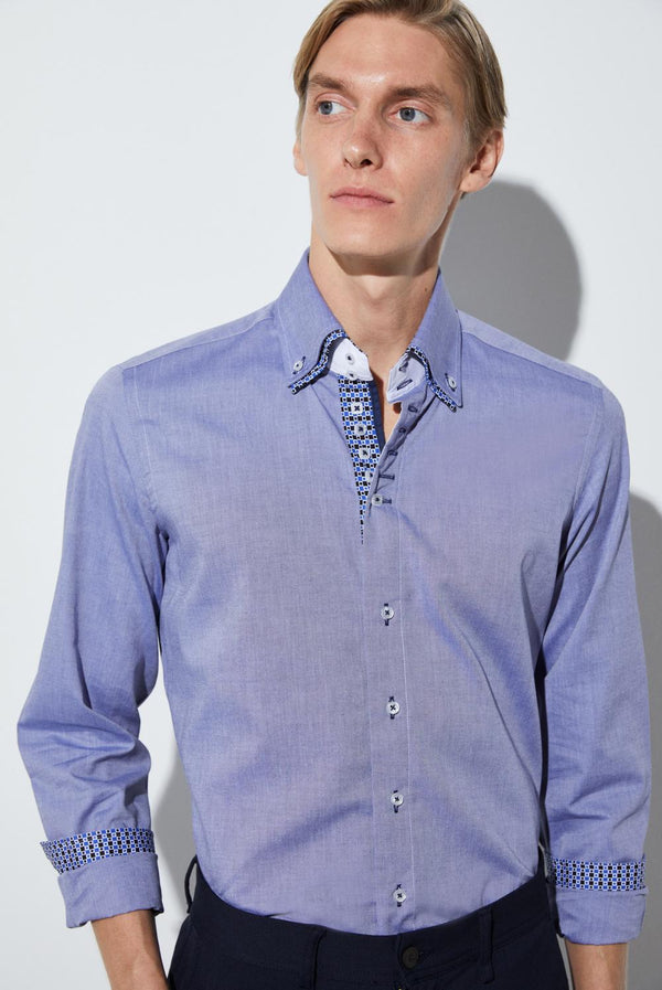 Camicia Uomo Marco Polo Iconic Oxford Blu