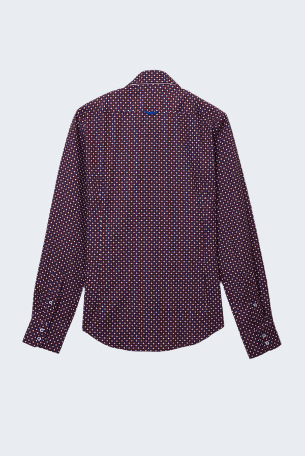 Chemise Homme Marco Polo Iconic Popelin Rouge Blanc