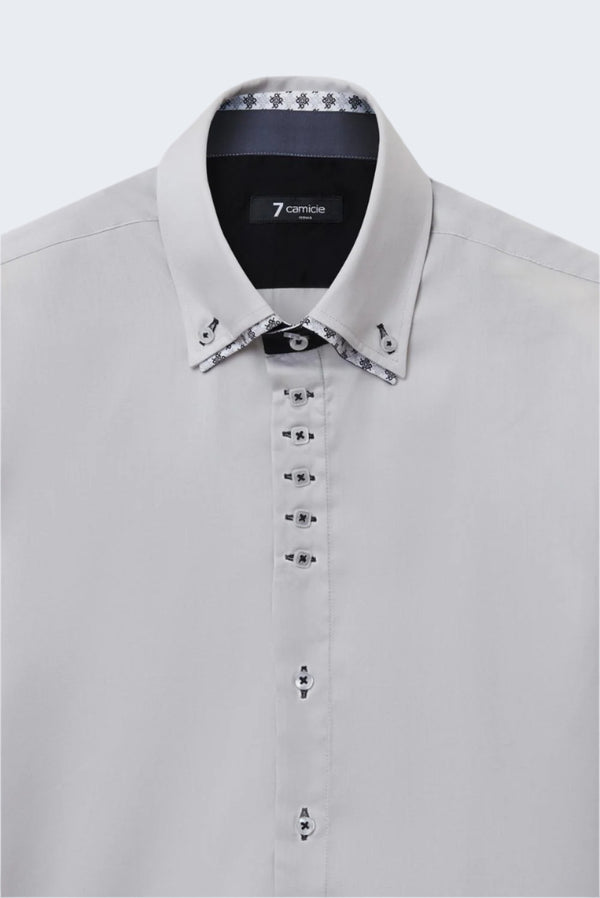 Chemise Homme Marco Polo Iconic Satin Gris
