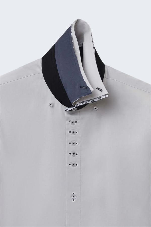Chemise Homme Marco Polo Iconic Satin Gris
