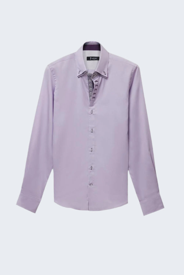 Chemise Homme Marco Polo Iconic Satin Lilas