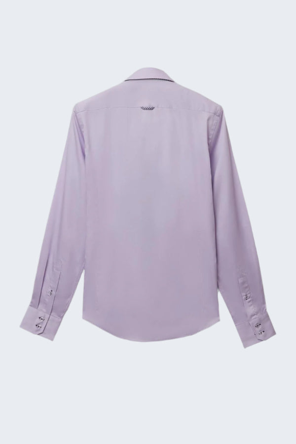 Chemise Homme Marco Polo Iconic Satin Lilas