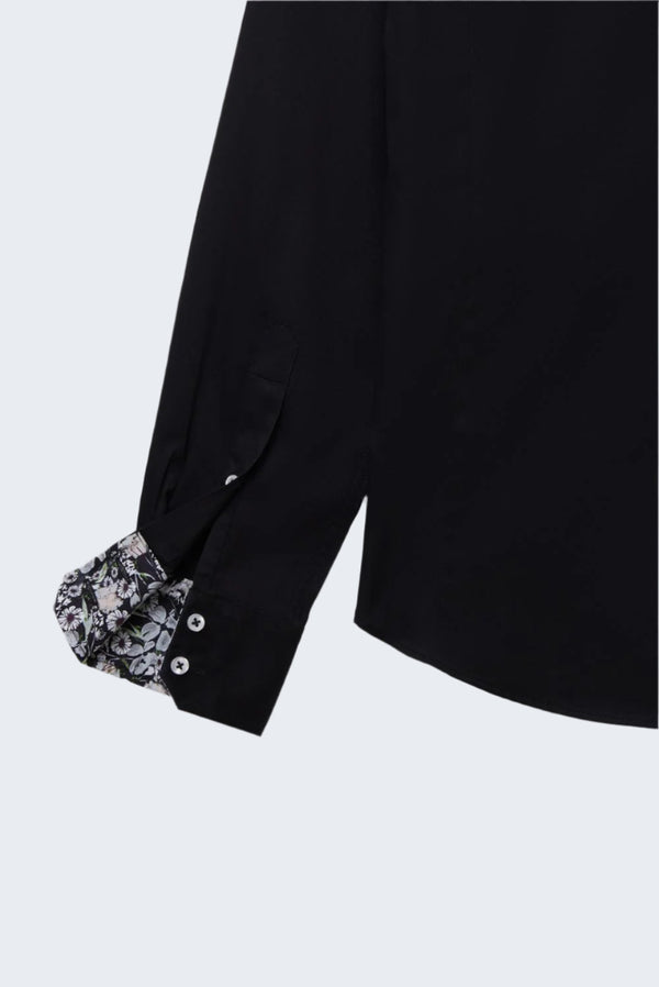 Camicia Uomo Marco Polo Iconic Satin Nero