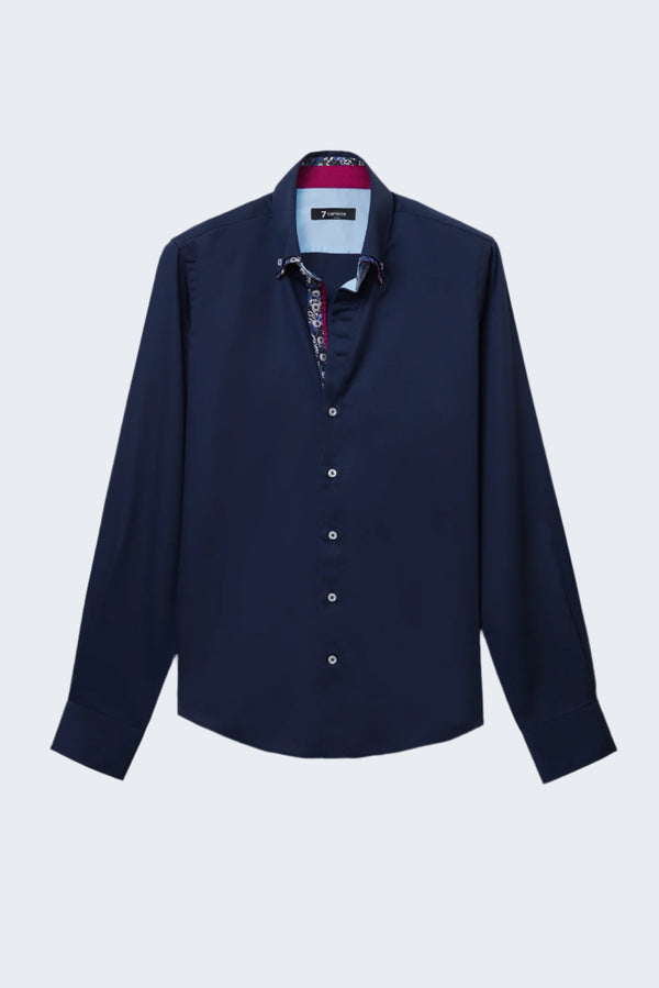 Chemise Homme Marco Polo Iconic Satin Bleu