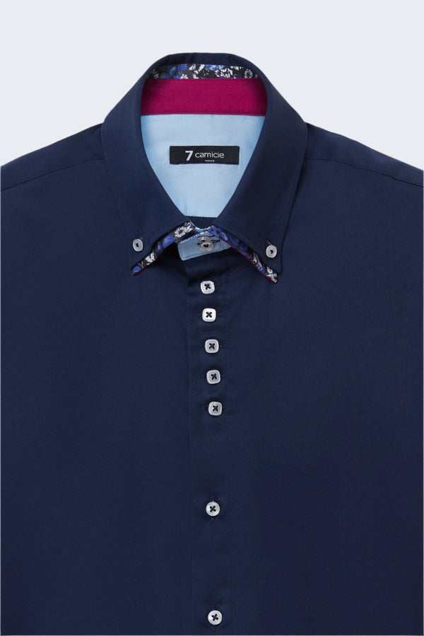 Chemise Homme Marco Polo Iconic Satin Bleu