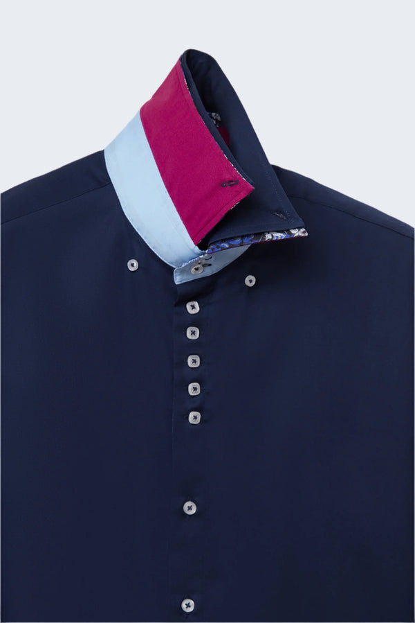 Chemise Homme Marco Polo Iconic Satin Bleu