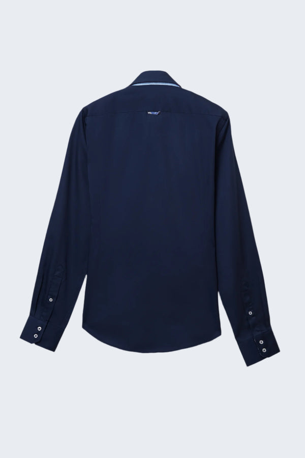 Chemise Homme Marco Polo Iconic Satin Bleu