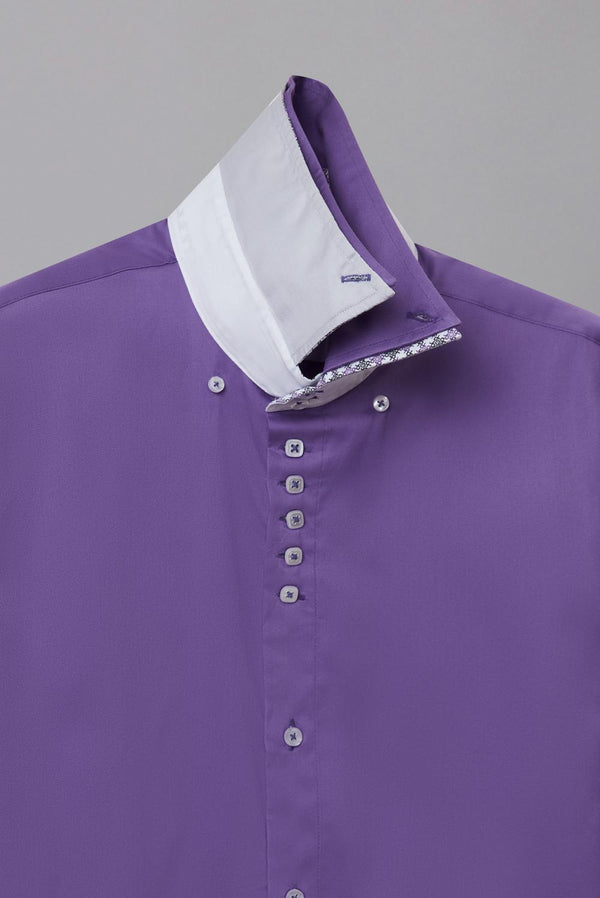 Marco Polo Iconic Satin Man Shirt Purple