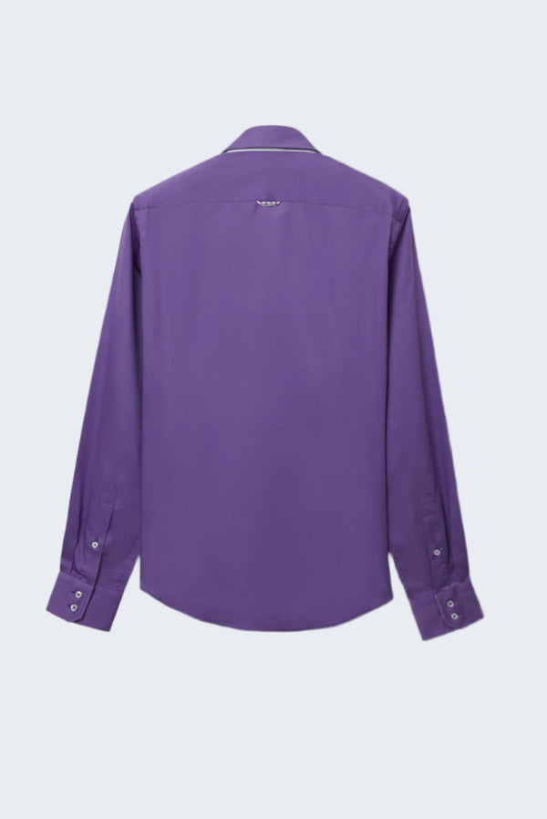 Chemise Homme Marco Polo Iconic Satin Violet