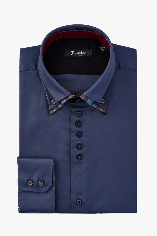 Camisa Hombre Marco Polo Iconic Satin Gris
