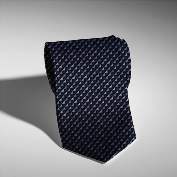 Silk Man Tie Blue White