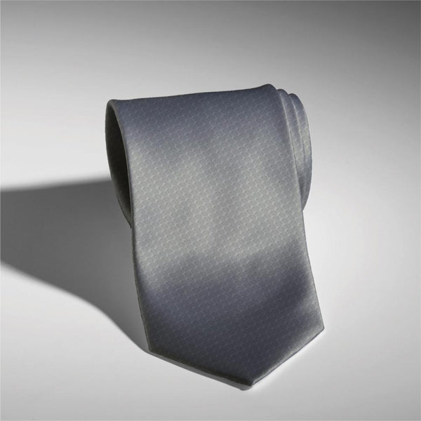 Herren Krawatte Seide Grau Grau