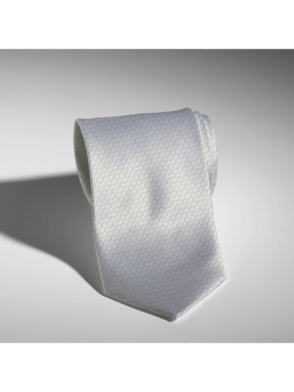 Cravatta Uomo Seta Bianca a fantasia