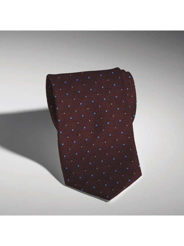 Silk Man Tie Red Light Blue