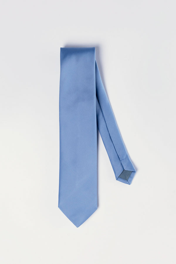 Herren Krawatte Seide Hellblau
