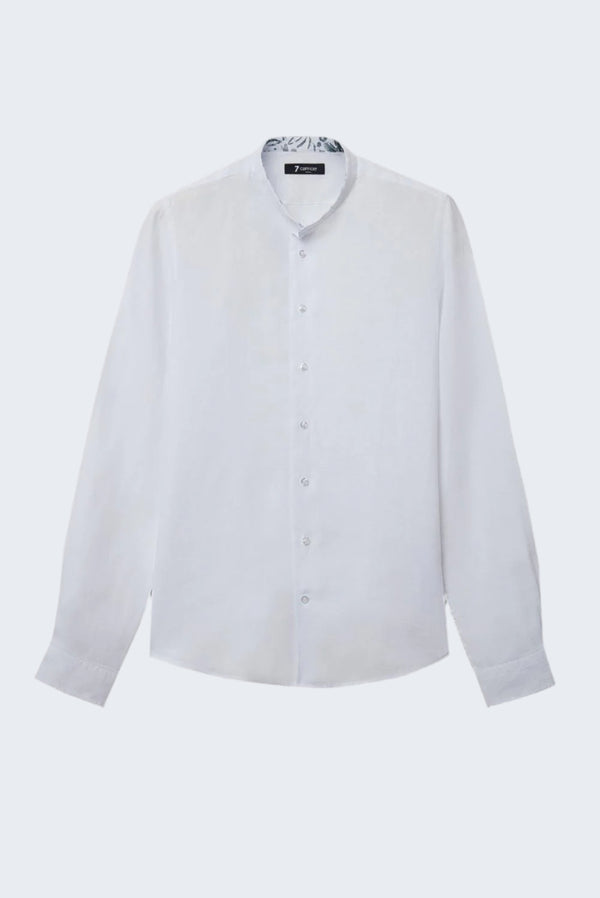Camisa Hombre Caravaggio Sport Lino Blanco