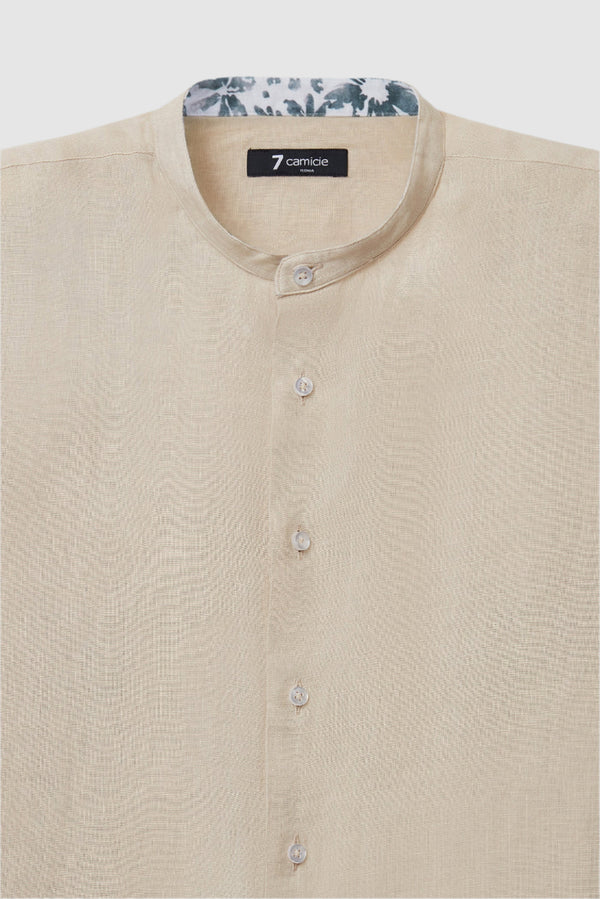 Camisa Hombre Caravaggio Sport Lino Beige