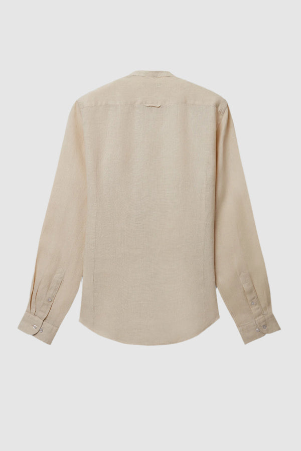 Camisa Hombre Caravaggio Sport Lino Beige