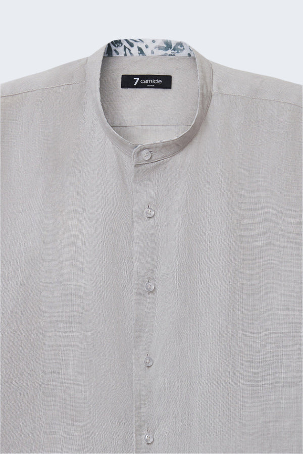 Camisa Hombre Caravaggio Sport Lino Gris