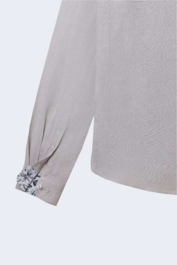 Camisa Hombre Caravaggio Sport Lino Gris