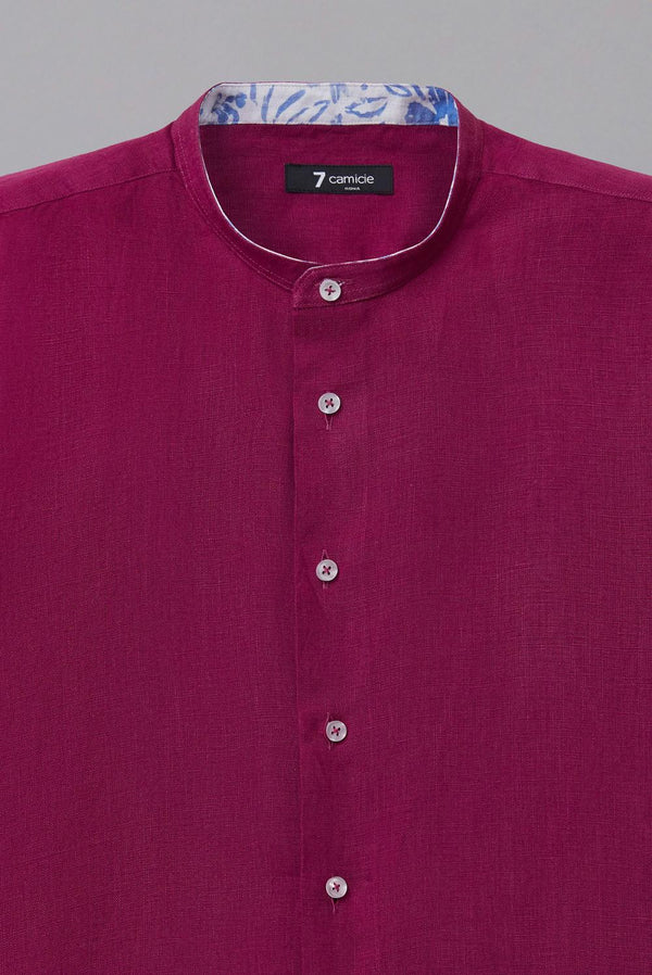 Caravaggio Sport Linen Man Shirt Purple