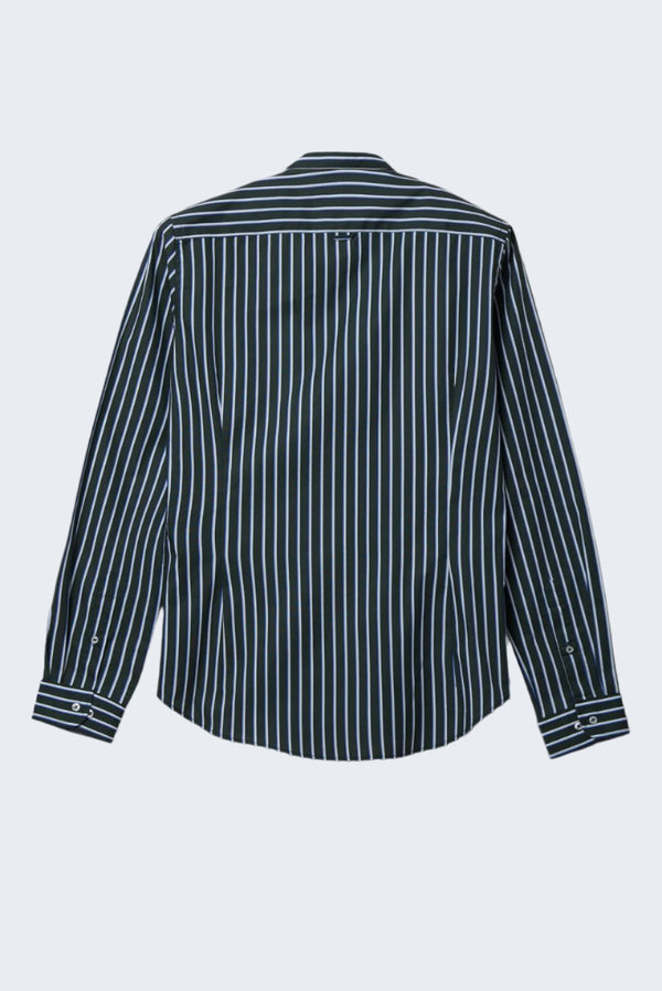 Camicia Uomo Caravaggio Sport Popelin Verde Bianco