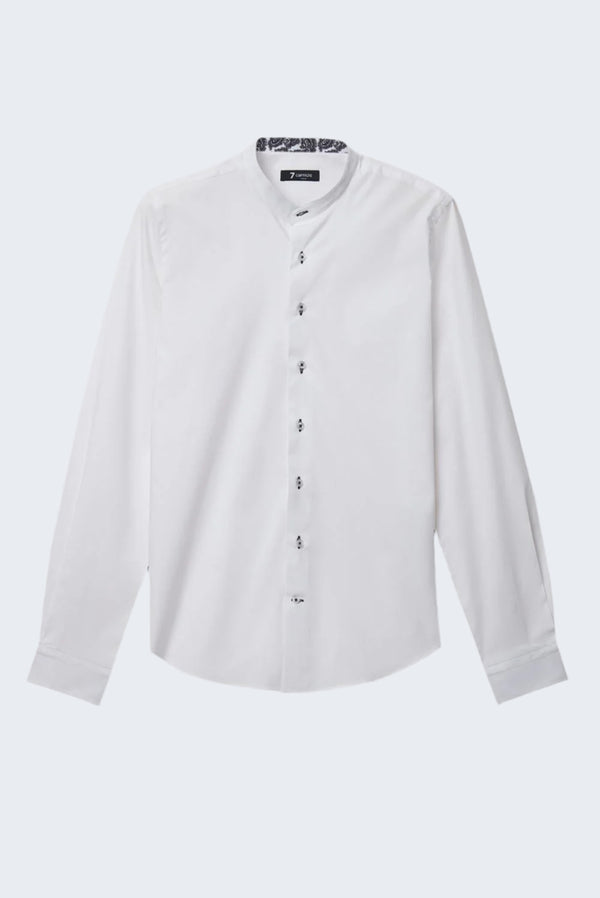 Camisa Hombre Caravaggio Sport Popelin Stretch Blanco