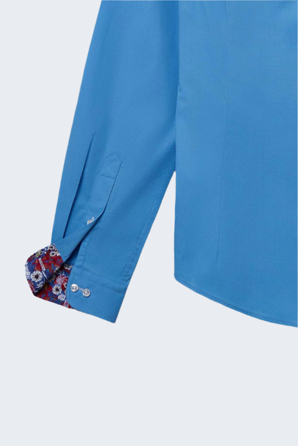 Caravaggio Sport Poplin Stretch Man Shirt Light Blue