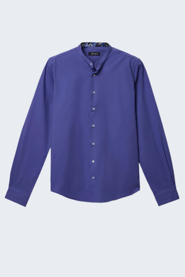 Camicia Uomo Caravaggio Sport Popelin Stretch Celeste