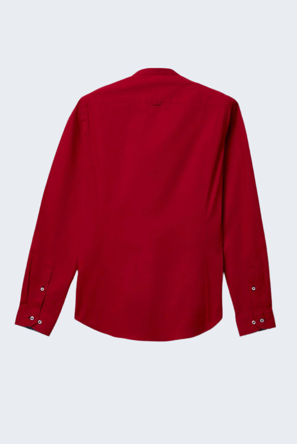Camicia Uomo Caravaggio Sport Popelin Stretch Rosso