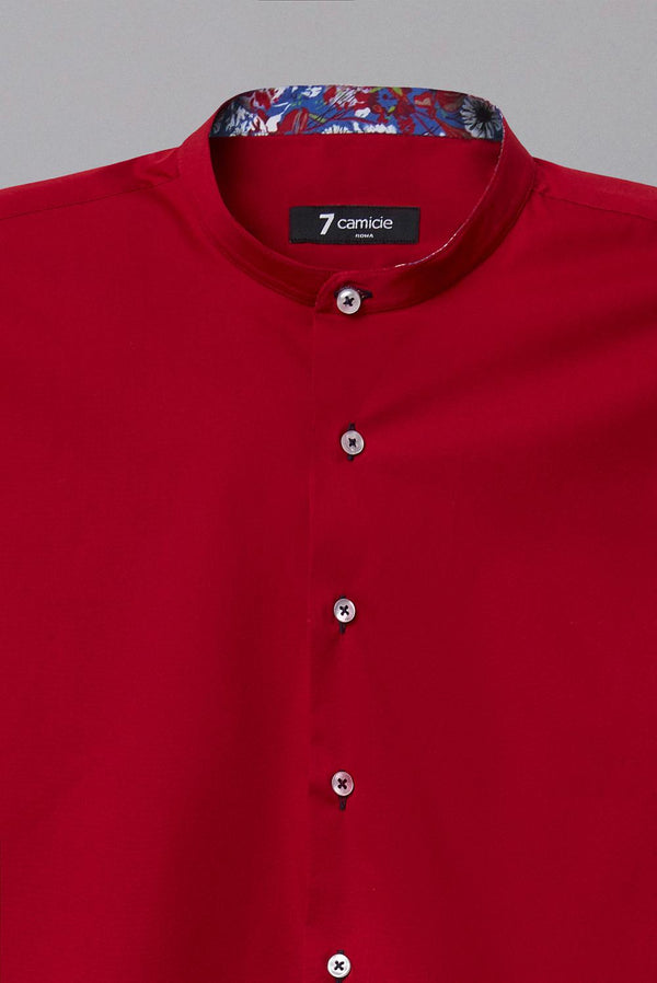 Chemise Homme Caravaggio Sport Popelin Stretch Rouge
