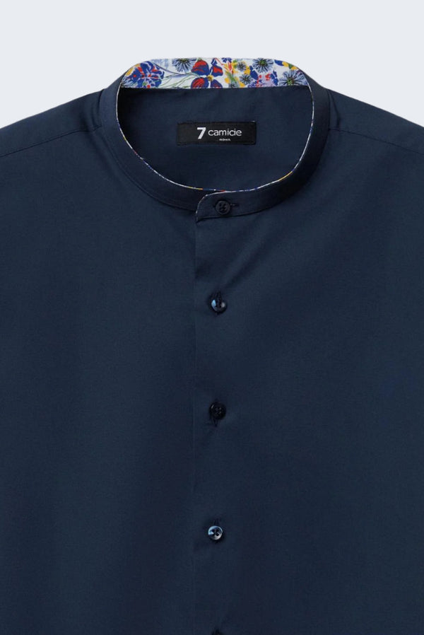 Camicia Uomo Caravaggio Sport Popelin Stretch Blu