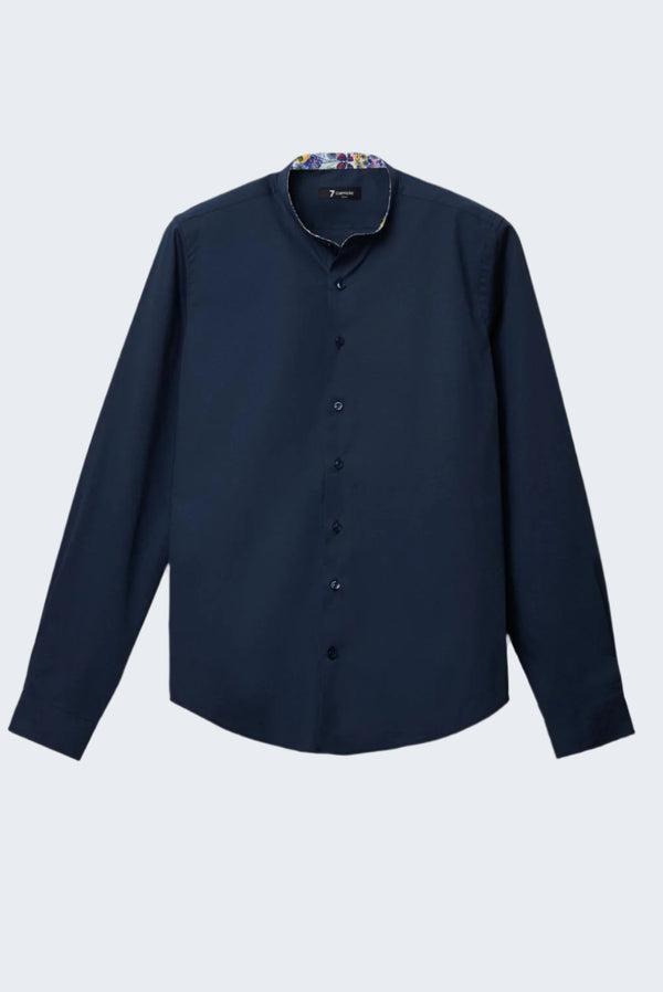 Camicia Uomo Caravaggio Sport Popelin Stretch Blu