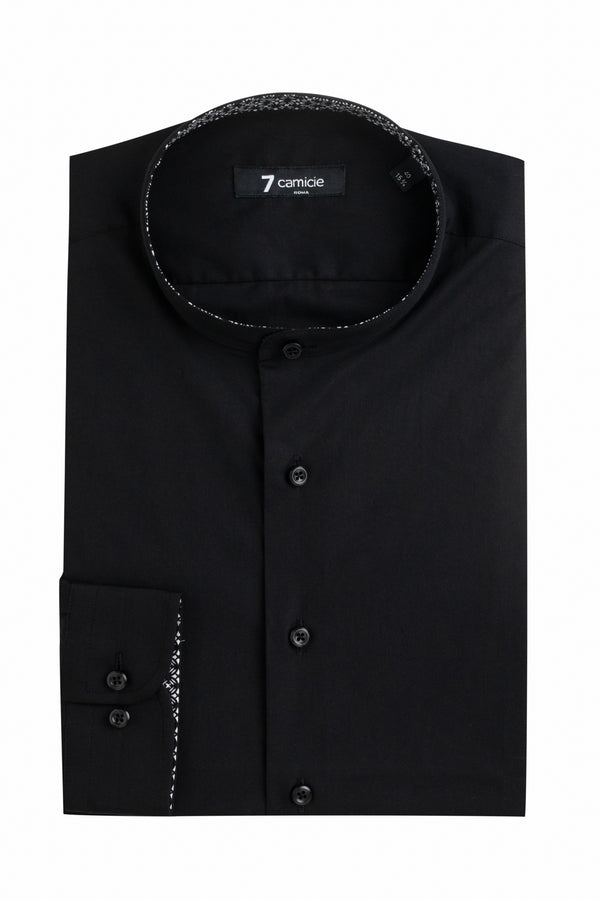 Camicia Uomo Caravaggio Sport Popelin Stretch Nero