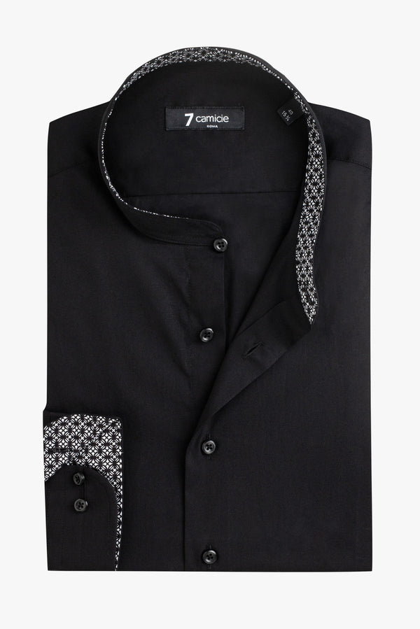 Camisa Hombre Caravaggio Sport Popelin Stretch Negro