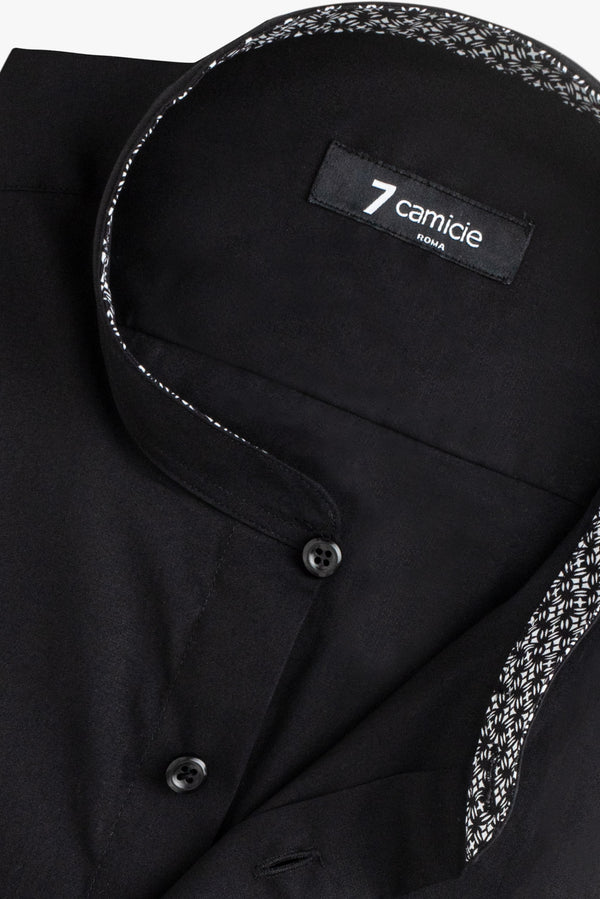 Camicia Uomo Caravaggio Sport Popelin Stretch Nero