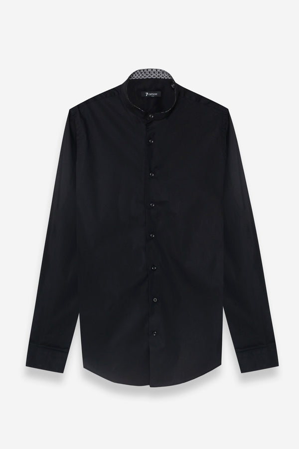 Caravaggio Sport Poplin Stretch Man Shirt Black