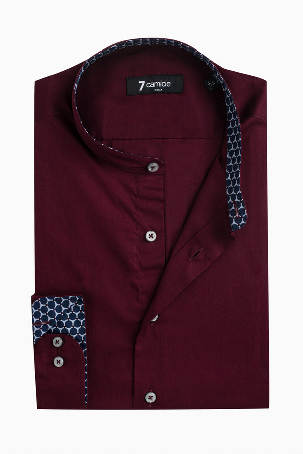 Camicia Uomo Caravaggio Sport Popelin Stretch Rosso