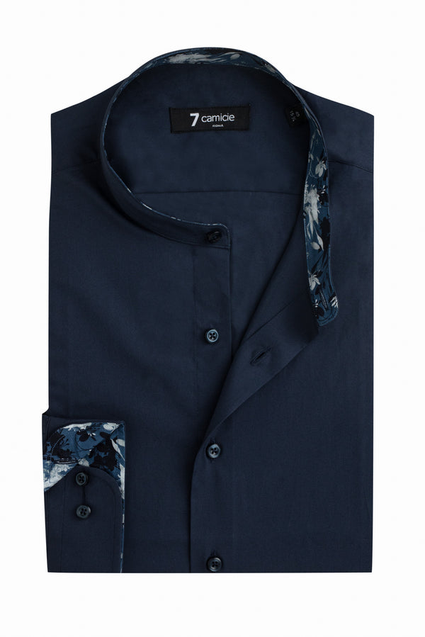 Camicia Uomo Caravaggio Sport Popelin Stretch Blu